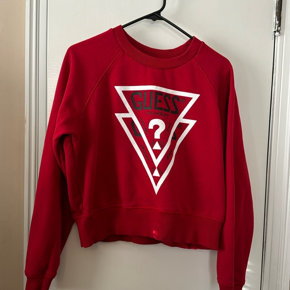 EUC Guess Crop Sweatshirt Size M